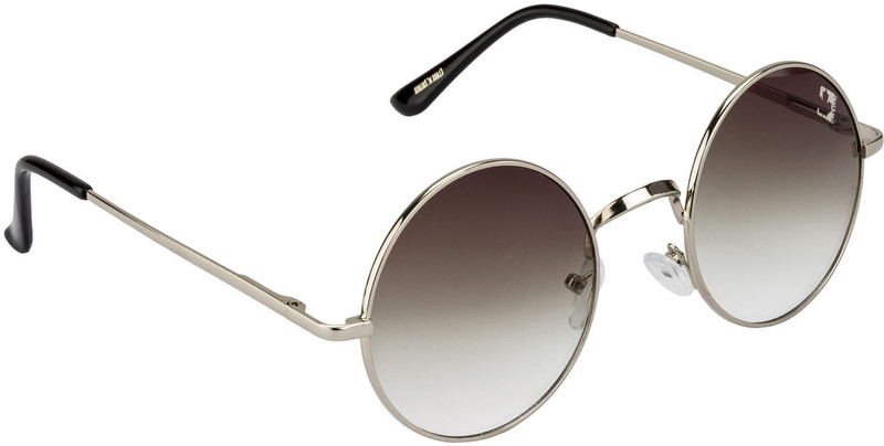 Clark N' Palmer Round Sunglasses(Brown, Clear)