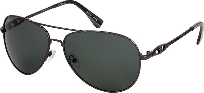 tommy fashion Oval Sunglasses(Black)