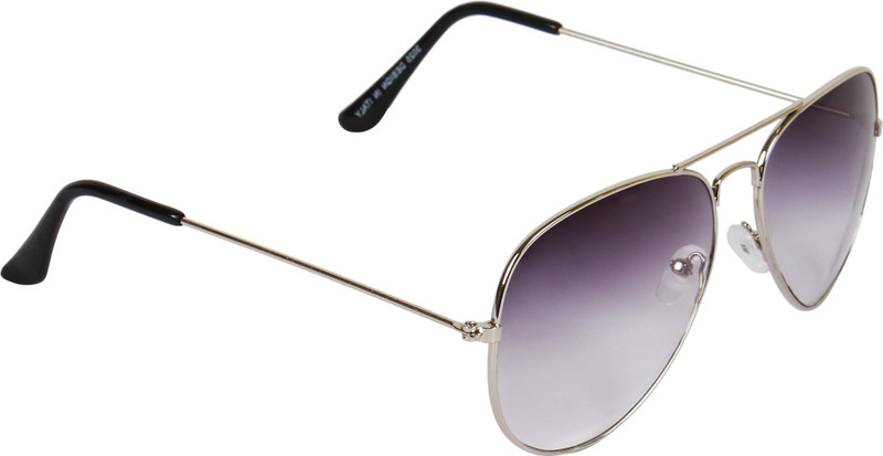 De Glazen Aviator Sunglasses(Violet)