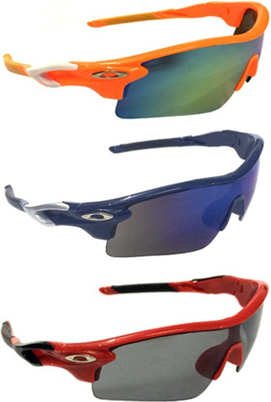Eye Jewels Sports Sunglasses(Green, Blue, Black)
