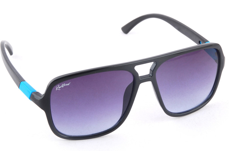 Rockford Rectangular Sunglasses(Violet)