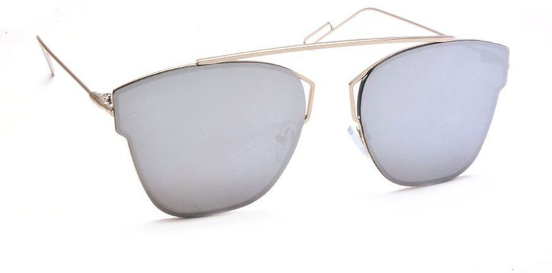 Stacle Rectangular Sunglasses(Silver)