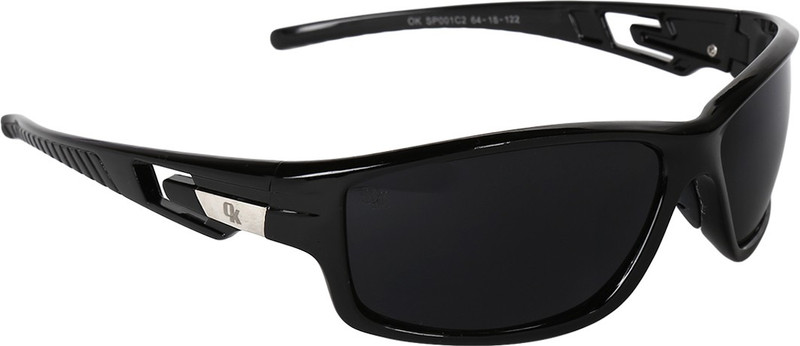Opticalskart Sports Sunglasses(Black)