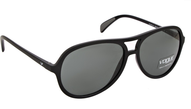 Vogue Aviator Sunglasses(Grey, Green)