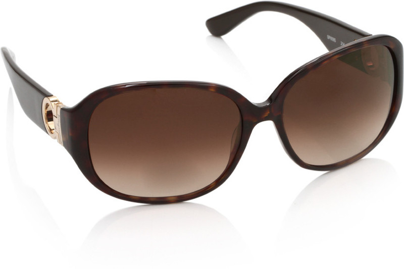 Salvatore Ferragamo Rectangular Sunglasses(Brown)