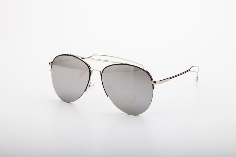 Dapper Homme Aviator Sunglasses(Silver)