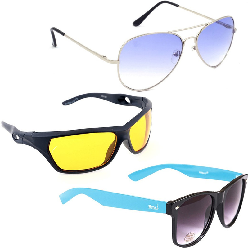Elligator Aviator, Sports, Wayfarer Sunglasses(Multicolor)