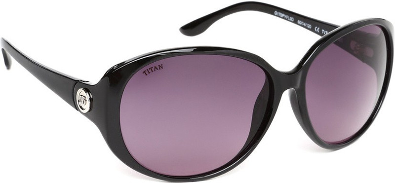 Glares by Titan Round Sunglasses(Pink)