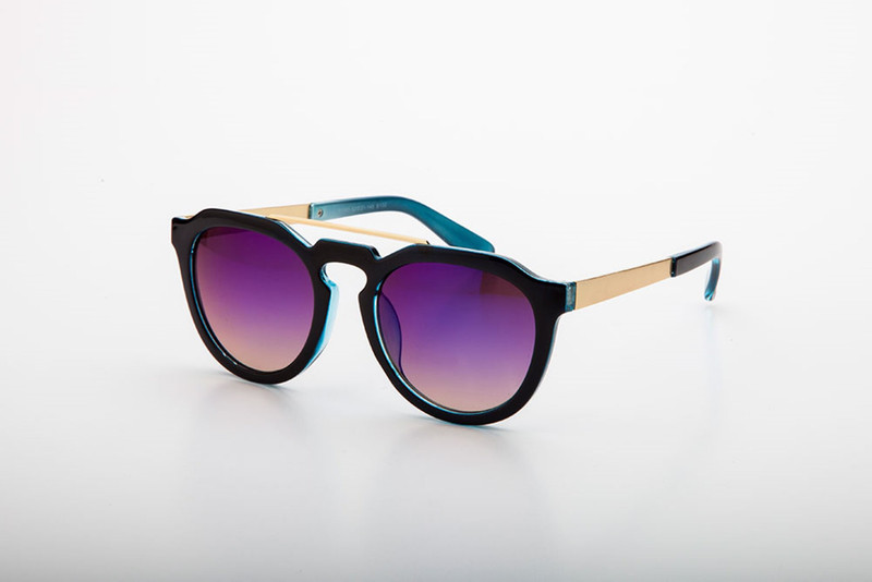 Dapper Homme Round Sunglasses(Blue)