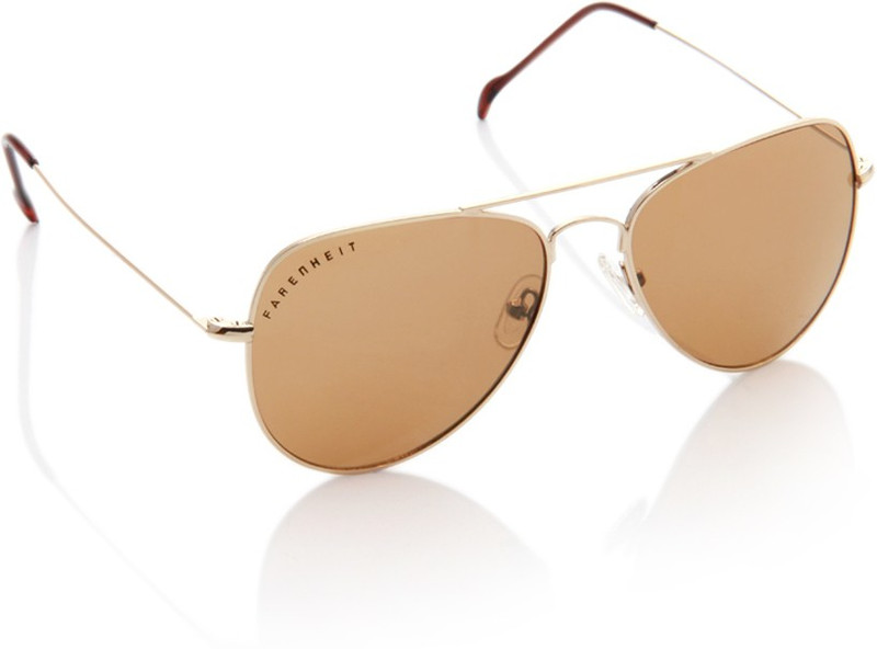 Farenheit Aviator Sunglasses(Brown)