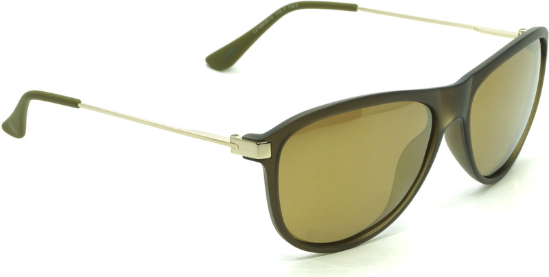 Izarra Oval, Wrap-around Sunglasses(Yellow, Multicolor)