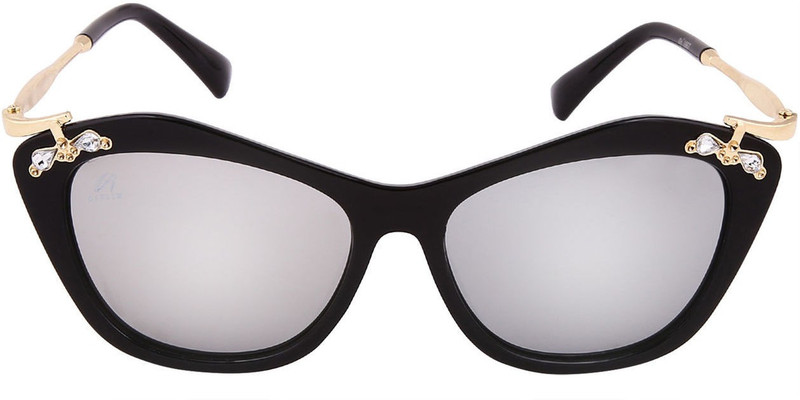 Aislin Over-sized Sunglasses(Silver) Aislin Over-sized Sunglasses(Silver)