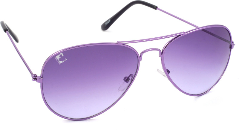 Clark N' Palmer Aviator Sunglasses(Violet, Clear)