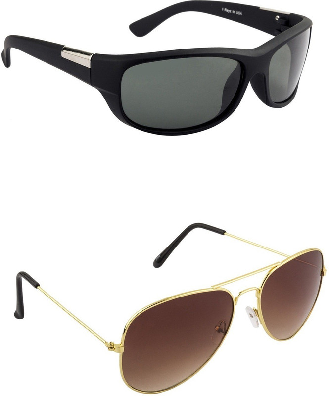 Irayz Sports Sunglasses(Black, Brown)