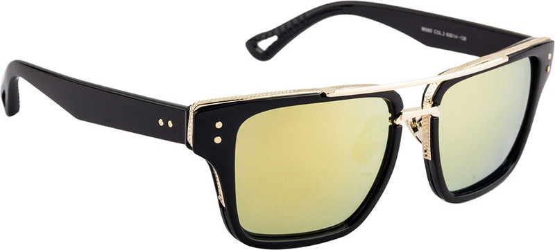Farenheit Rectangular Sunglasses(Golden)