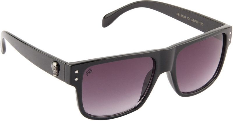Funky Boys Rectangular Sunglasses(Violet)