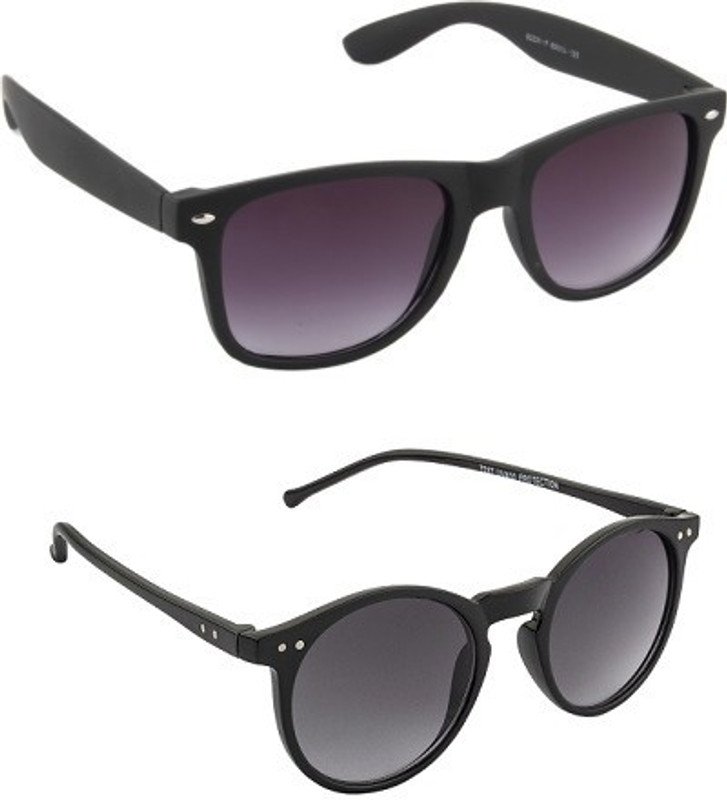 Irayz Round, Aviator Sunglasses(Violet, Grey) RS.349 (86.00% Off) - Flipkart