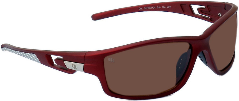 Opticalskart Wrap-around Sunglasses(Brown)