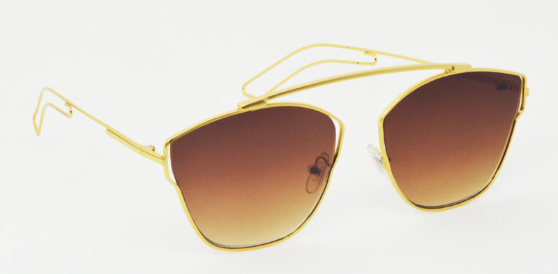 Hrinkar Rectangular Sunglasses(Brown, Clear)