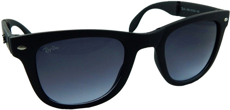 Pocket Folding Wayfarer Sunglasses(Black)