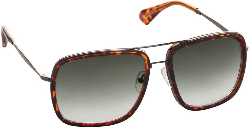 Djorn Rectangular Sunglasses(Brown)
