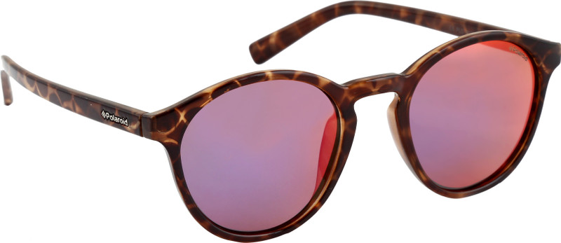 Polaroid Round Sunglasses(Pink, Violet, Red)