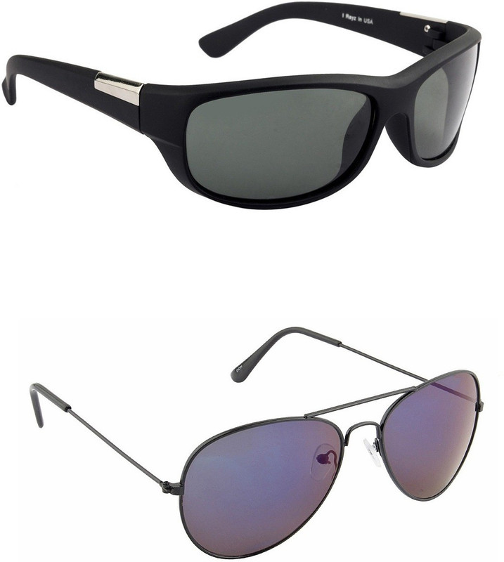 Irayz Sports Sunglasses(Black, Blue)