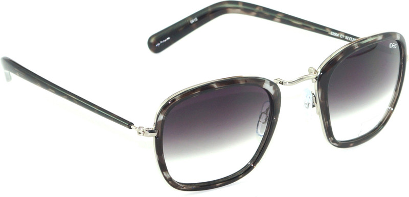 IDEE Rectangular Sunglasses(Black, Grey)