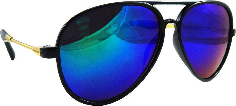 Els Aviator Sunglasses(Blue, Green)