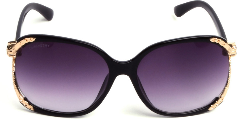 Chemistry Round Sunglasses(Black)