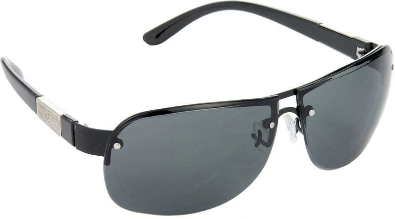 Hrinkar Rectangular Sunglasses(Grey)