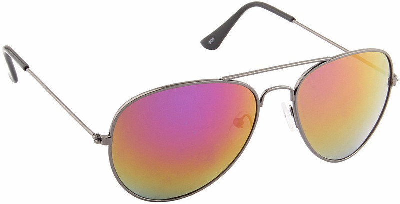 Irayz Aviator Sunglasses(Golden, Green, Red)