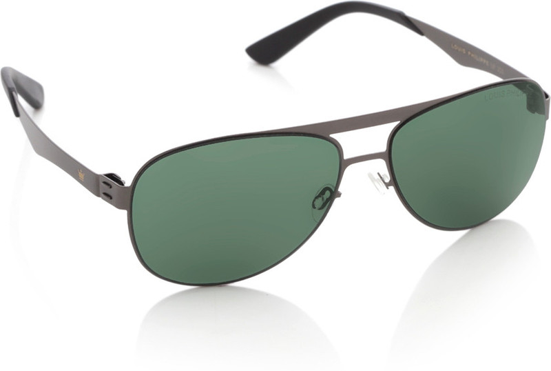 Louis Philippe Aviator Sunglasses(Green) Louis Philippe Aviator Sunglasses(Green)