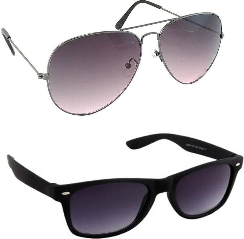 HE Aviator, Wayfarer Sunglasses(Red, Black) HE Aviator, Wayfarer Sunglasses(Red, Black)