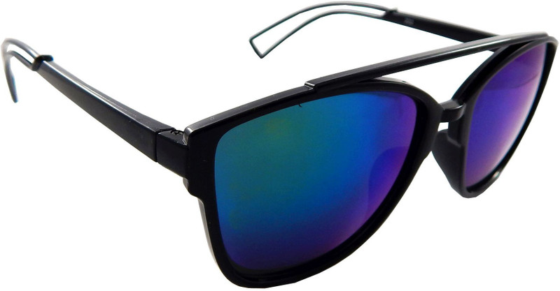 Els Rectangular Sunglasses(Blue, Green)