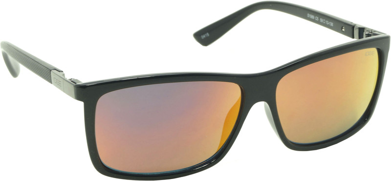IDEE Rectangular Sunglasses(Red, Multicolor)