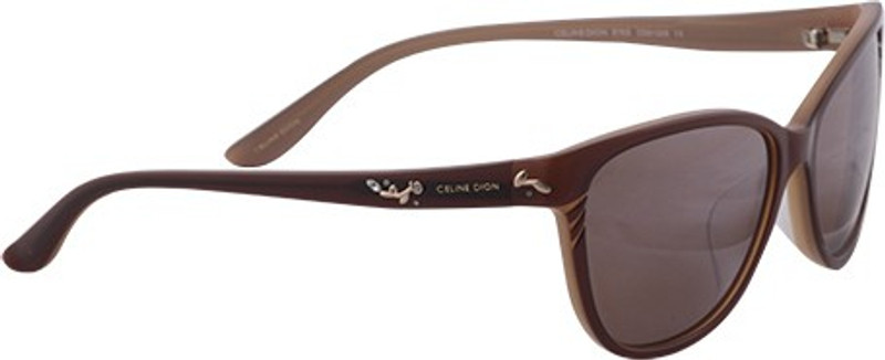 Celine Dion Cat-eye Sunglasses(Brown)