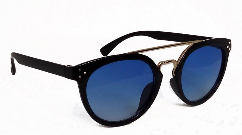 Hrinkar Round Sunglasses(Blue)