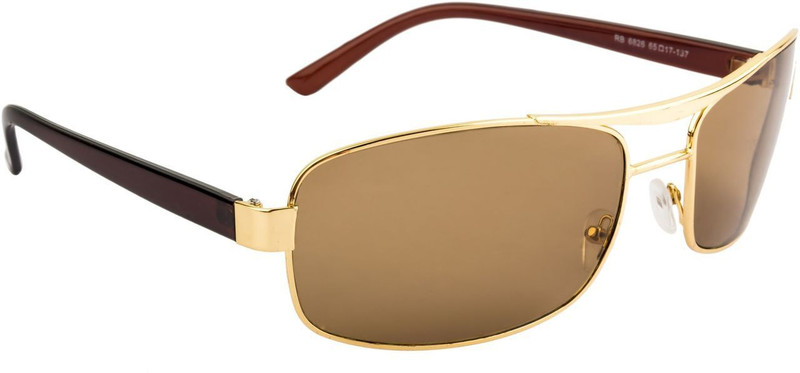 NuVew Rectangular Sunglasses(Brown)