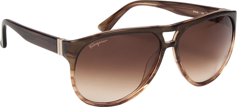 Salvatore Ferragamo Aviator Sunglasses(Brown)