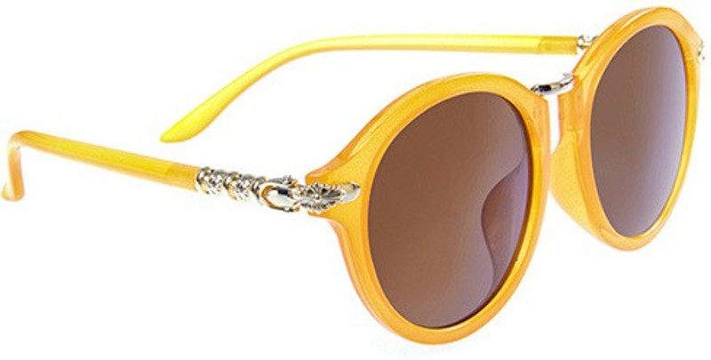 Specs N Lenses Round Sunglasses(Brown)
