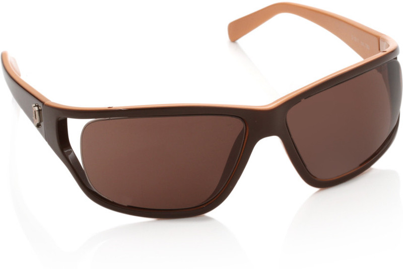 Police Rectangular Sunglasses(Brown)