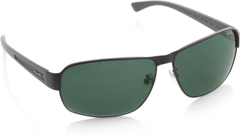 Police Rectangular Sunglasses(Green)