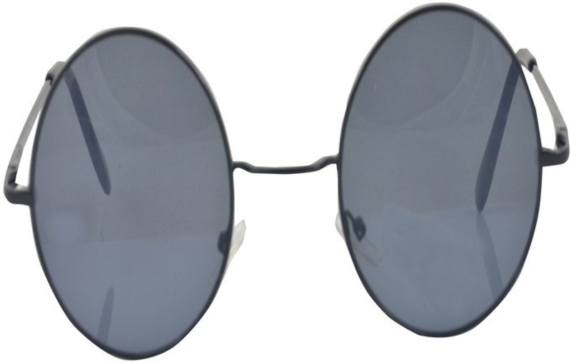Alpha Man Round Sunglasses(Black)
