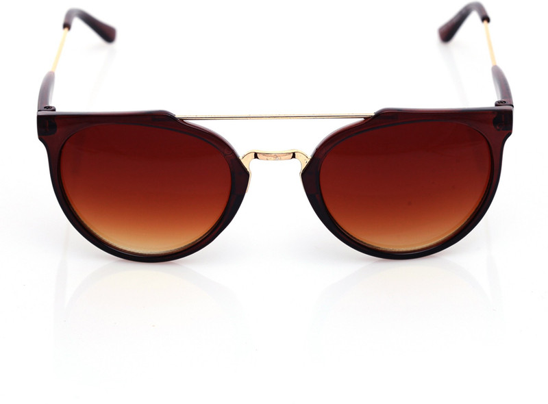 Just Pretty Things Oval Sunglasses(Brown)