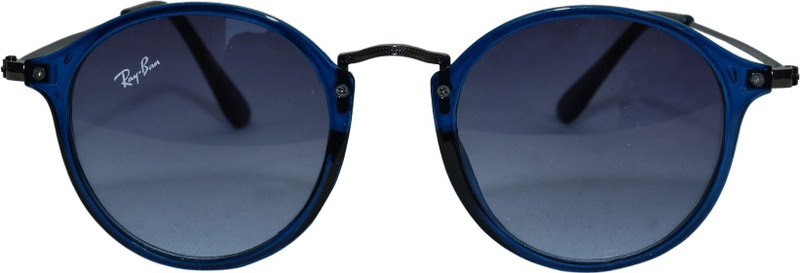 Art Creation Round Sunglasses(Blue)