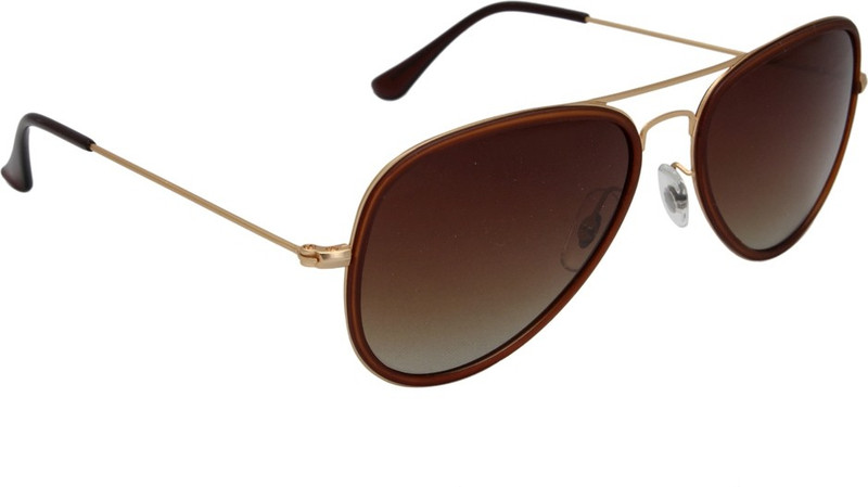 Iryz Aviator Sunglasses(Brown)
