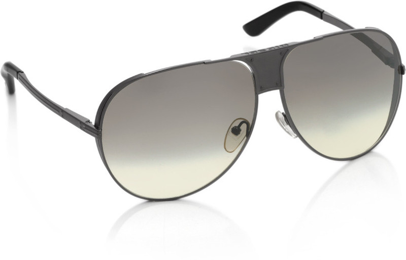 Diesel Aviator Sunglasses(Grey, Brown)