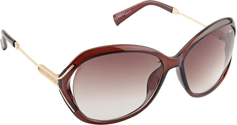 Farenheit Oval Sunglasses(Brown)