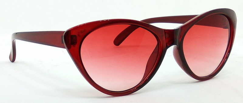 Hrinkar Cat-eye Sunglasses(Red, Clear)
